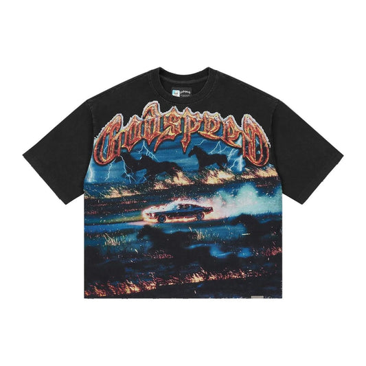 Godspeed Horsepower T-shirt 'Black'