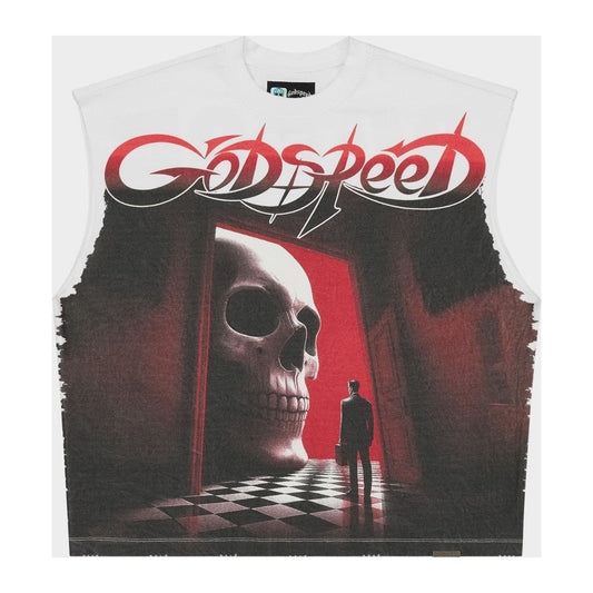 Godspeed Fate’s Doorstep Sleeveless T-shirt 'White'