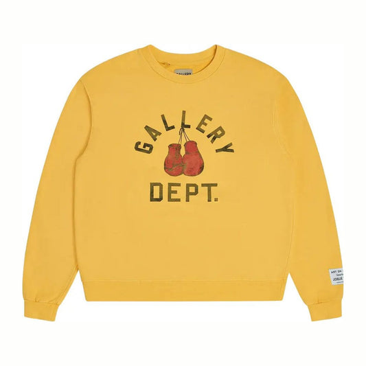 Gallery Dept. Boxing Merch Sweatshirt 'Gold Yellow'