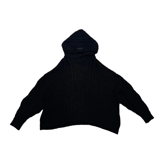 Fear Of God Essentials Cable Knit Hoodie 'Jet Black' (Pre-Owned)