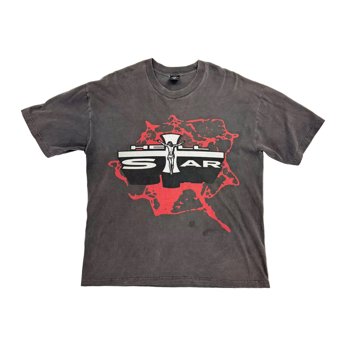 Hellstar Studios Jesus Emblem T-shirt 'Grey' (Pre-Owned)