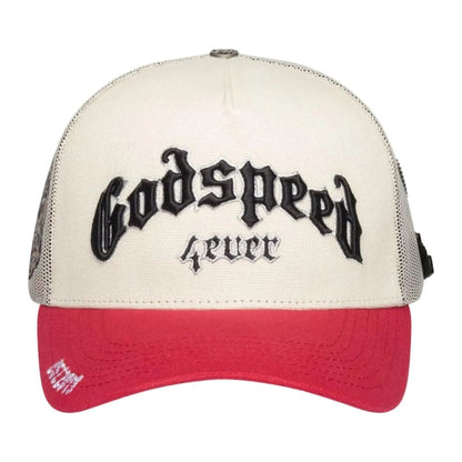 Godspeed Forever Trucker Hat 'White/Red'