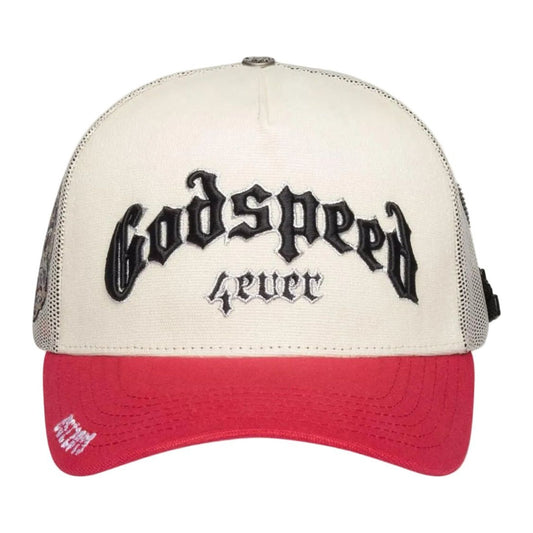 Godspeed Forever Trucker Hat 'White/Red'