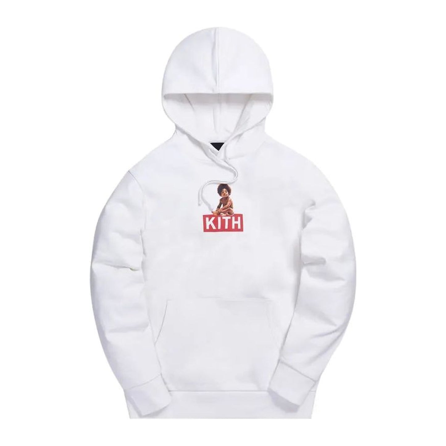 Sudadera con capucha blanca con el logotipo clásico de Kith x Biggie