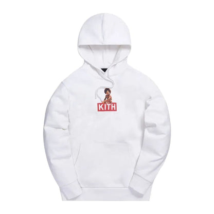 Sudadera con capucha blanca con el logotipo clásico de Kith x Biggie