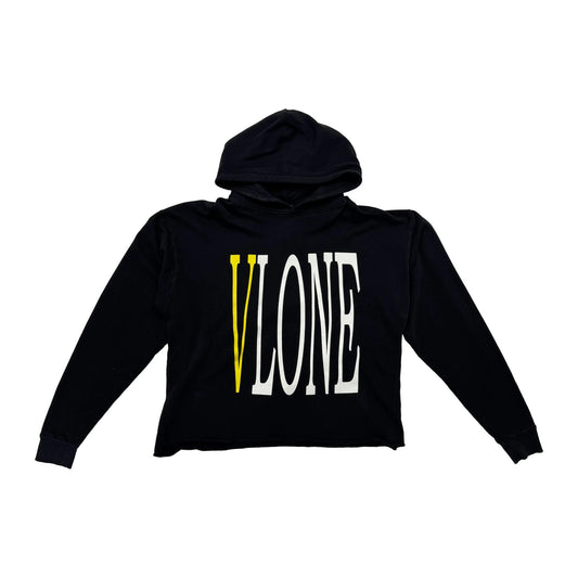 Vlone Staple Hoodie 'Black/Yellow' (Pre-Owned)