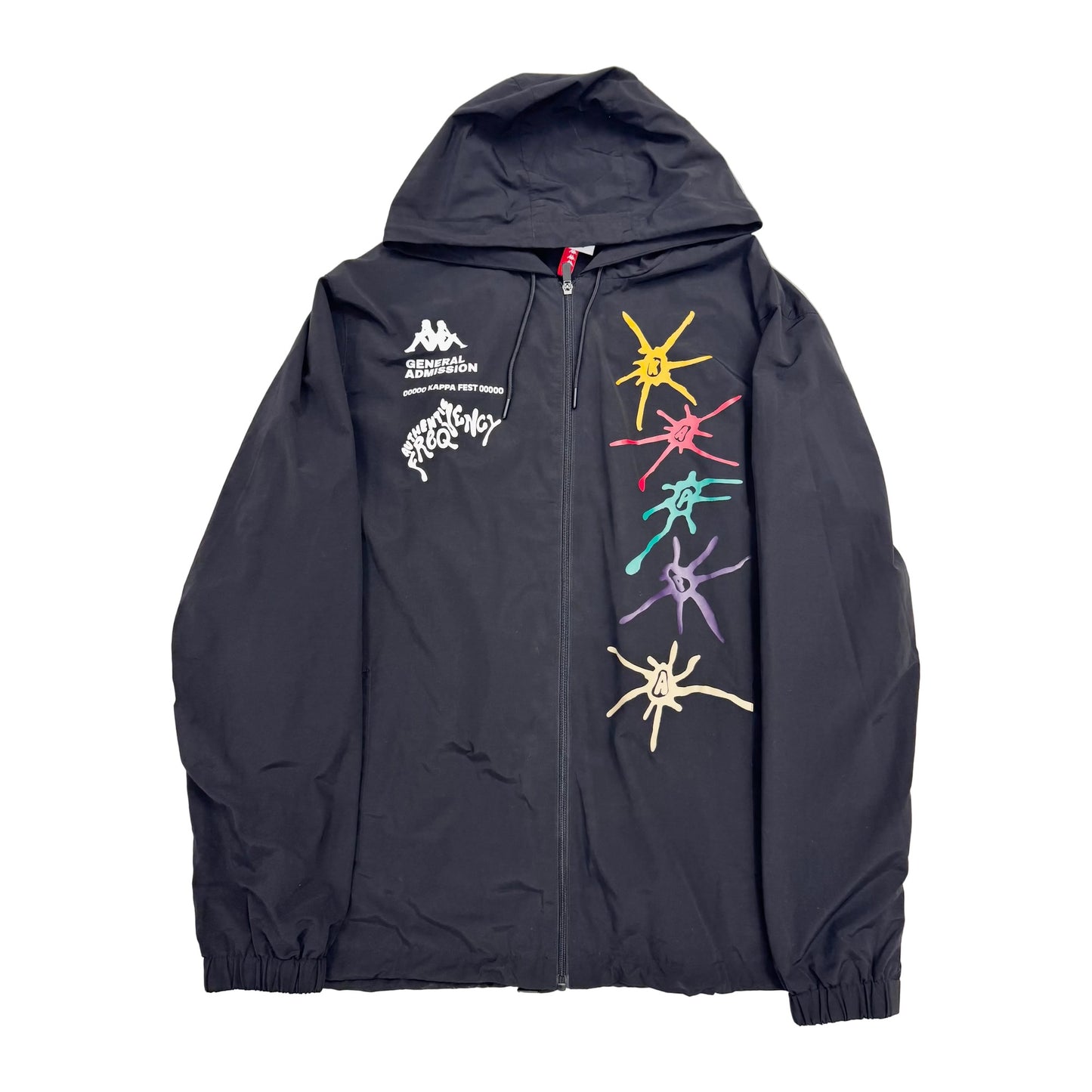 Kappa Windbreaker Peace with Kappa 'Black' (Pre-Owned)