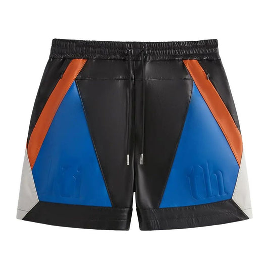 Kith For The New York Knicks Leather Turbo Shorts 'Black'