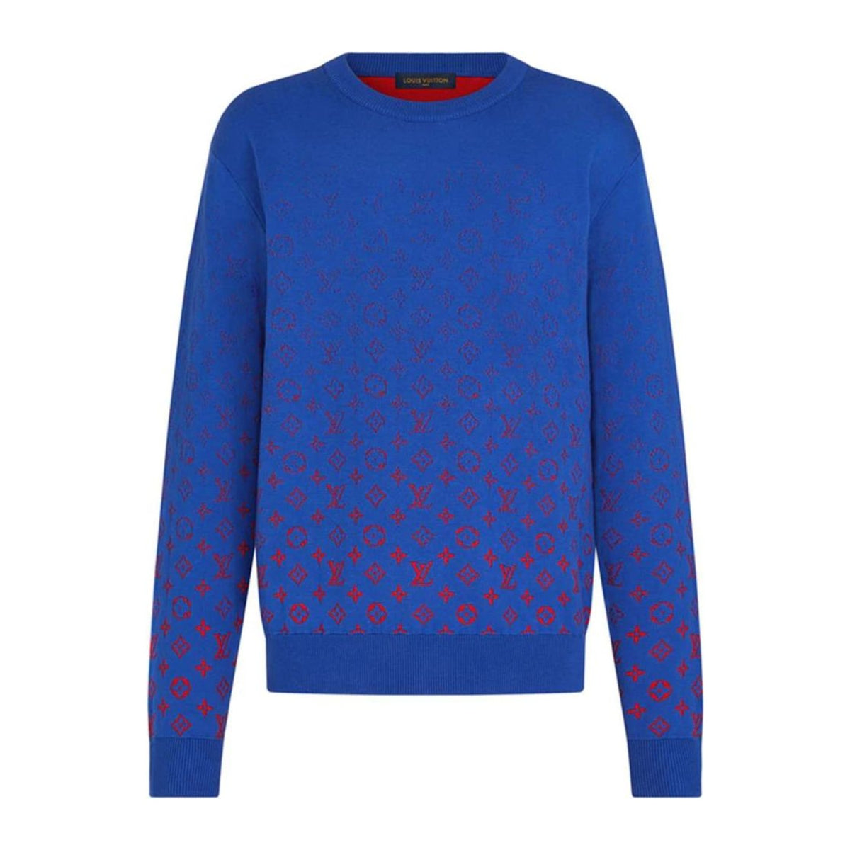 Louis Vuitton x NBA LVSE Monogram Degrade Crewneck Blue