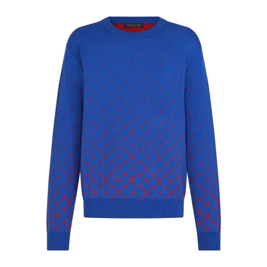 Louis Vuitton x NBA LVSE Monogram Degrade Crewneck Blue