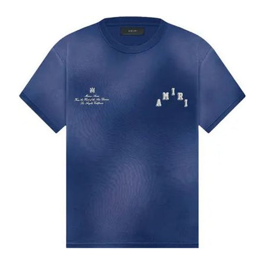 Amiri Vintage Collegiate Tee 'Blue'