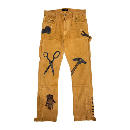 Amiri Rhee Studio Carpenter Pant 'Ermine' (Pre-Owned)