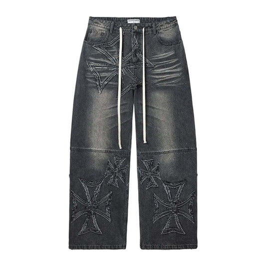 Vale Forever Black Croxx Denim Baggy Pants