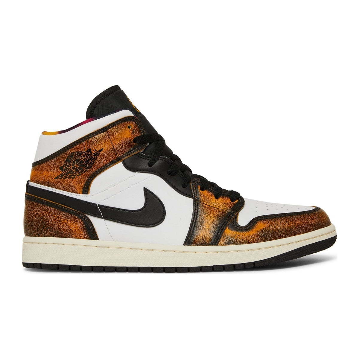 Jordan 1 Mid SE Naranja Wear-Off