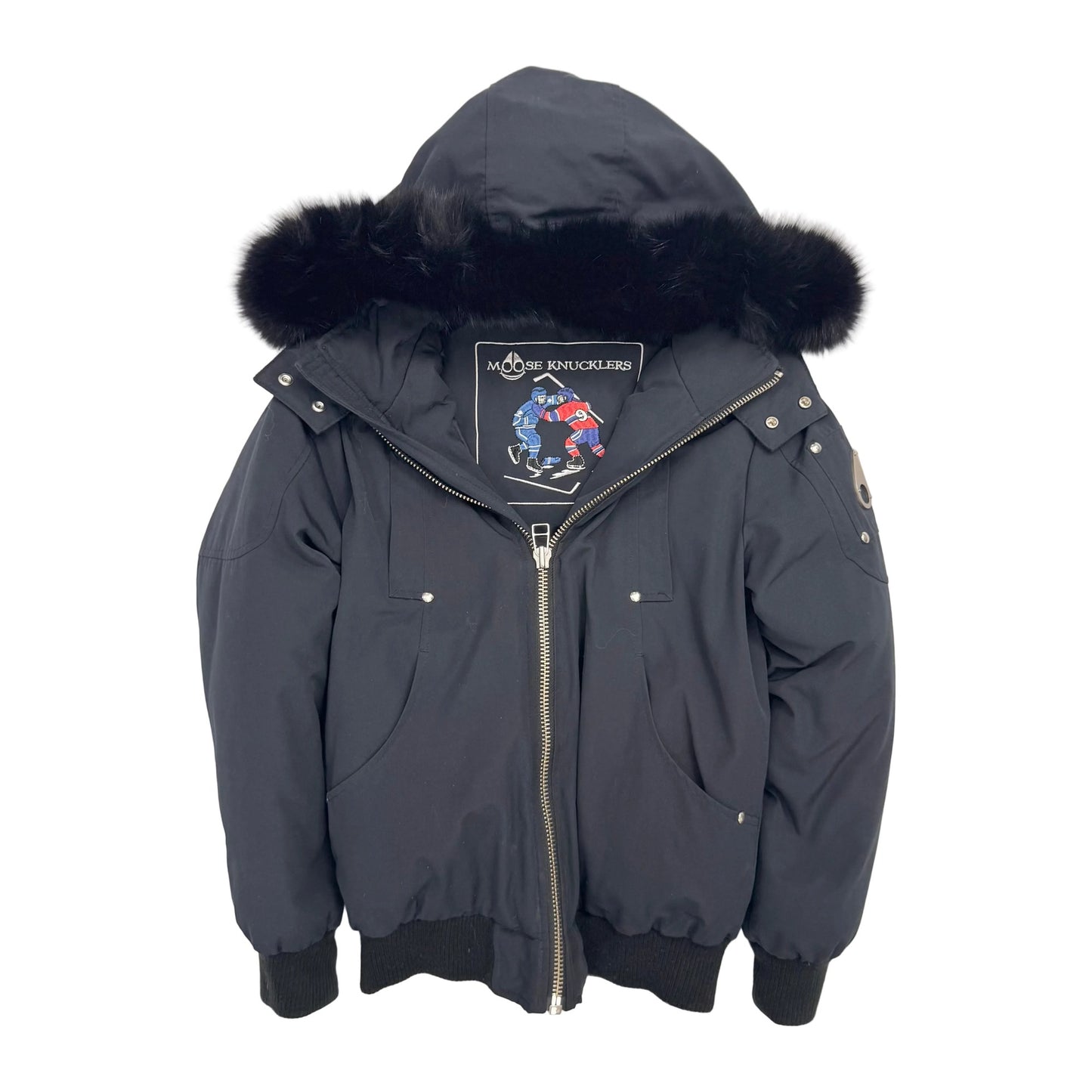 Moose Knuckles Kids Unisex Original Shearling Trim Bomber Jacket (Pre-Owned)