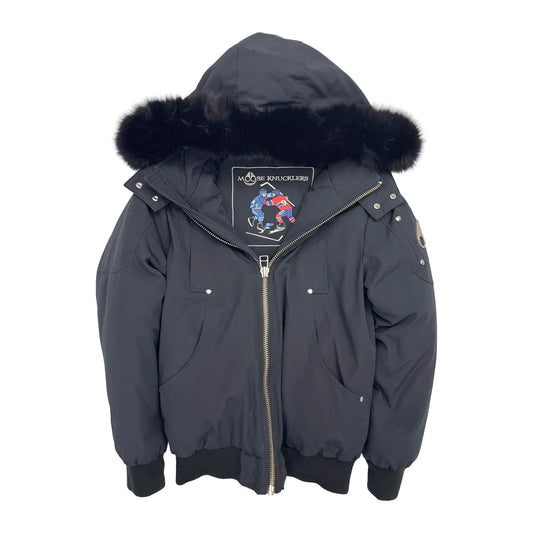 Moose Knuckles Kids Unisex Original Shearling Trim Bomber Jacket (Pre-Owned)