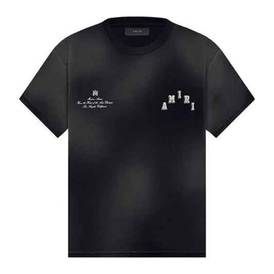 Amiri Vintage Collegiate Tee 'Black'