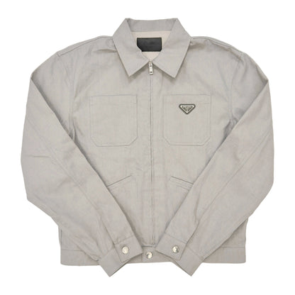 Prada Cotton Denim Bomber Jacket (Pre-Owned)