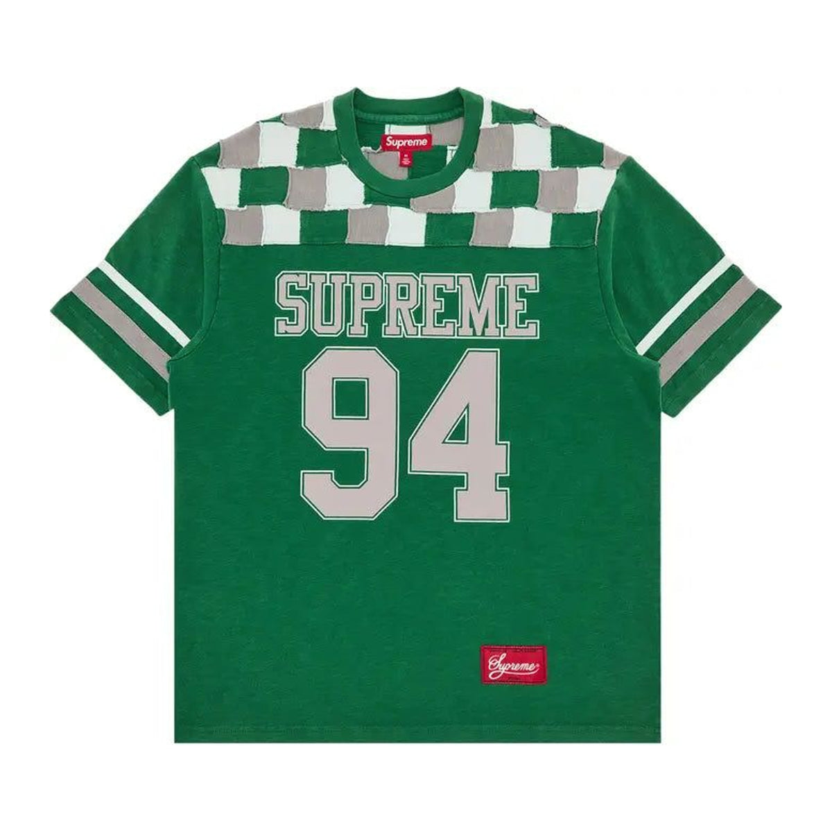 Supreme Patchwork Yoke Football Top 'Green'