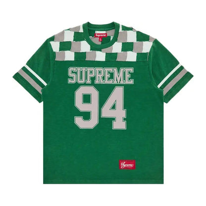 Supreme Patchwork Yoke Football Top 'Green'