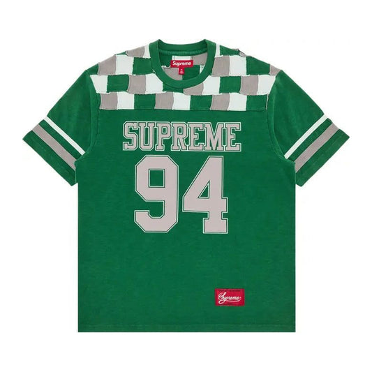 Supreme Patchwork Yoke Football Top 'Green'