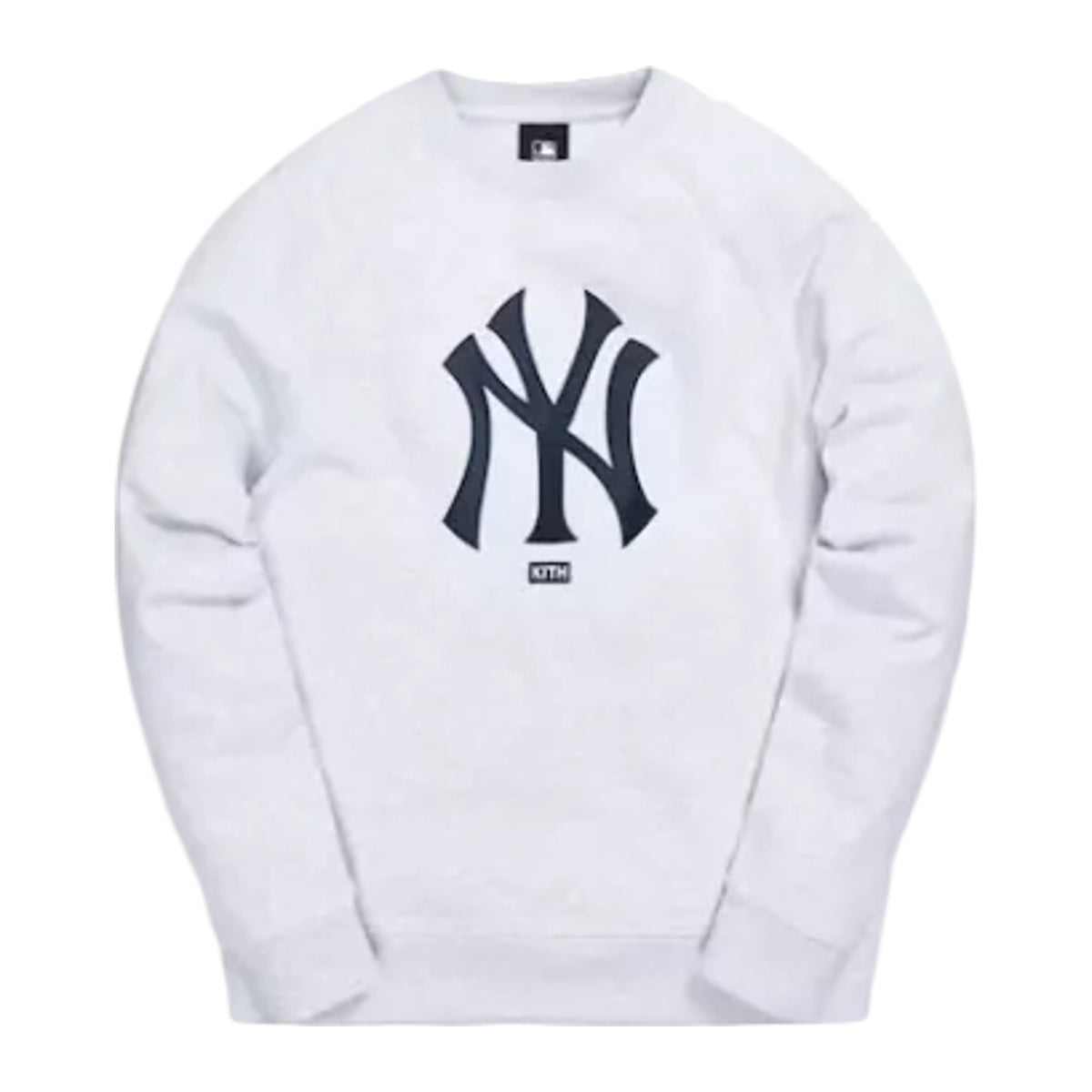 Kith For Major League Baseball New York Yankees Satin Crewneck 'Light Heather Grey'