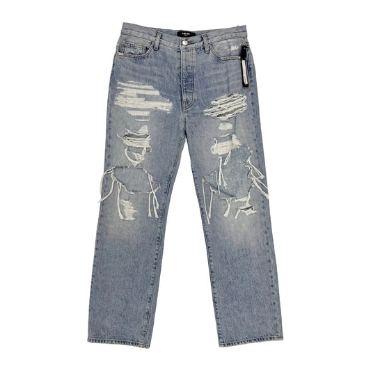Amiri Stack Carpenter Wide-Leg Distressed Jeans