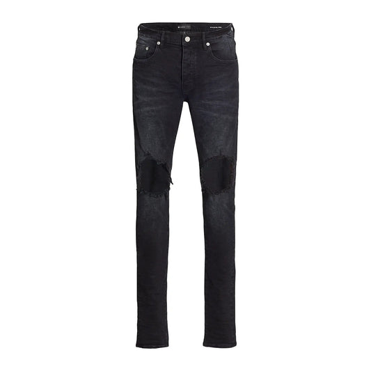 Purple Brand  P002 Blowout Knees Distressed Slim-Straight Jeans