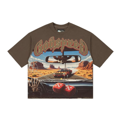Godspeed ON THE RUN II T-Shirt 'Brown'