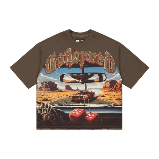 Godspeed ON THE RUN II T-Shirt 'Brown'