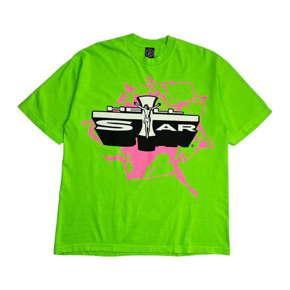 Hellstar Jesus Emblem T-Shirt Green