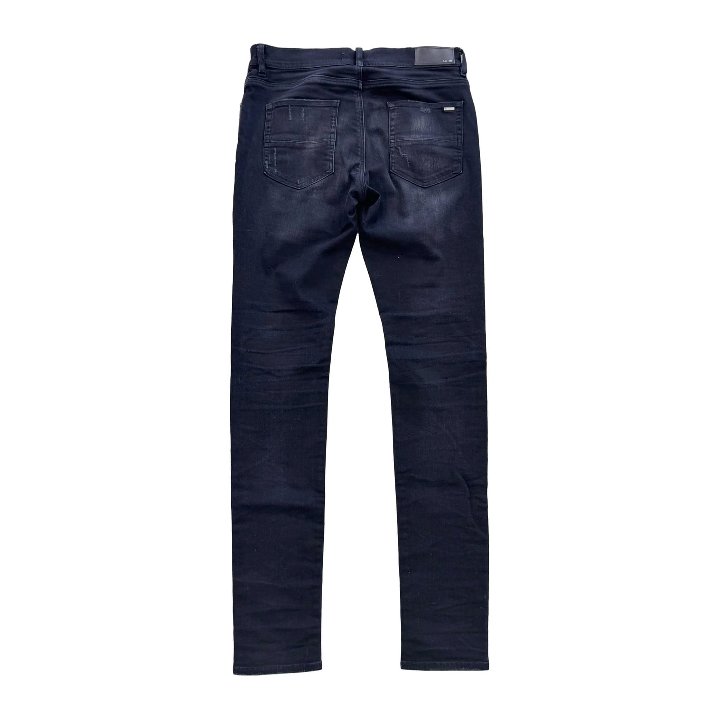 Amiri MX1 Camo Patch Jeans Aged Black (Pre-Owned)