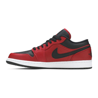 Jordan 1 Low Reverse Bred Pebbled Swoosh