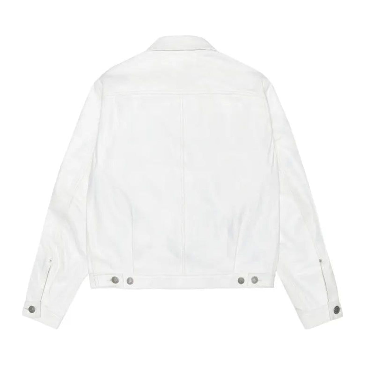 Stussy x Levi's Leather Trucker Jacket 'Tofu'