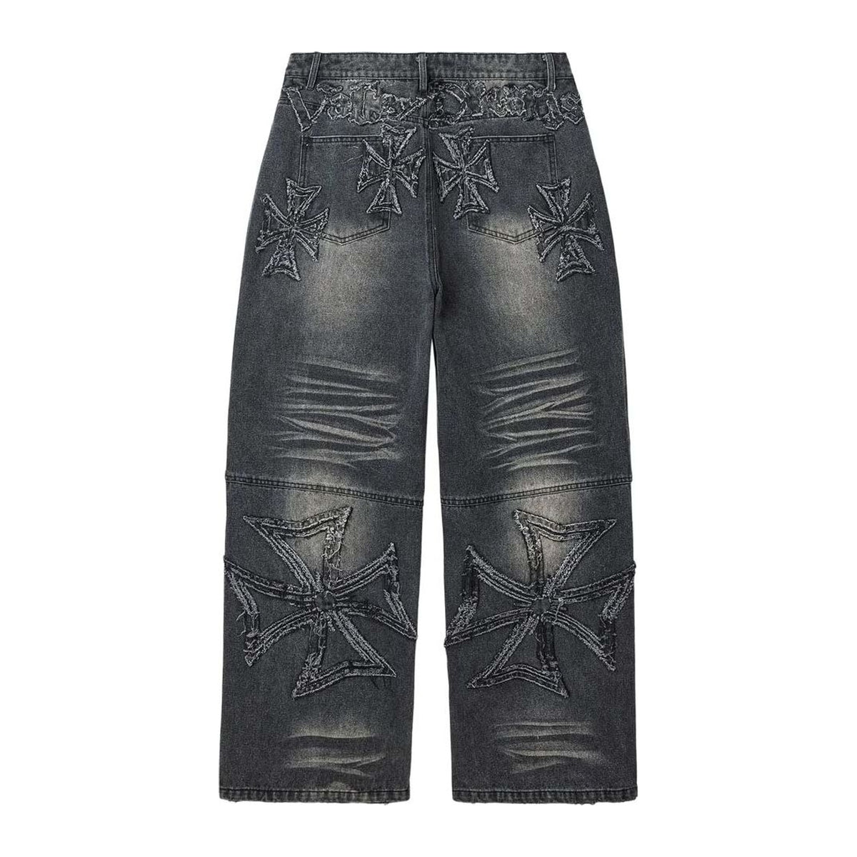 Vale Forever Black Croxx Denim Baggy Pants