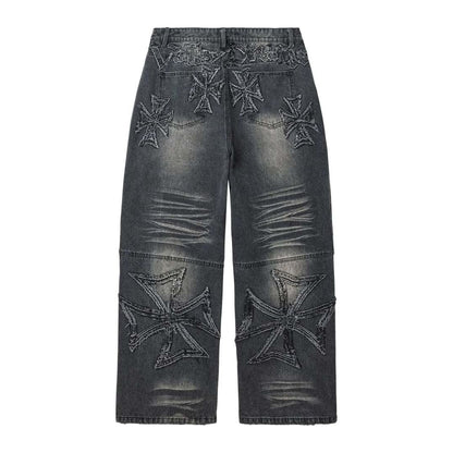 Vale Forever Black Croxx Denim Baggy Pants