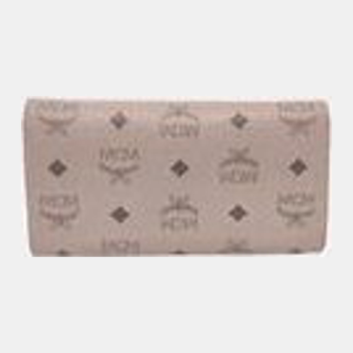 MCM Patrisia Visetos Monogram Print Faux Leather Envelope