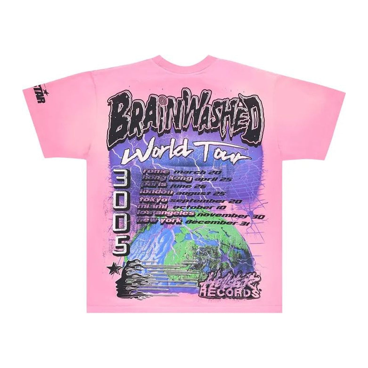 Hellstar Brainwashed T-Shirt 'Pink'
