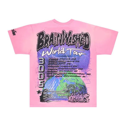 Hellstar Brainwashed T-Shirt 'Pink'