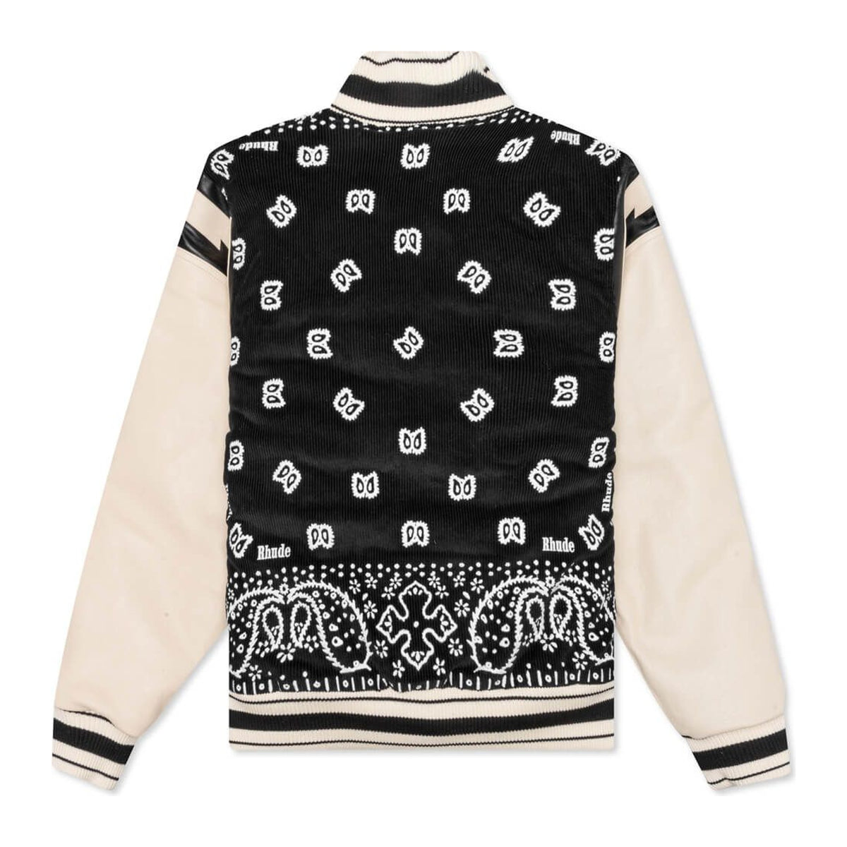 Rhude Bandana Bomber Jacket 'Black/White'