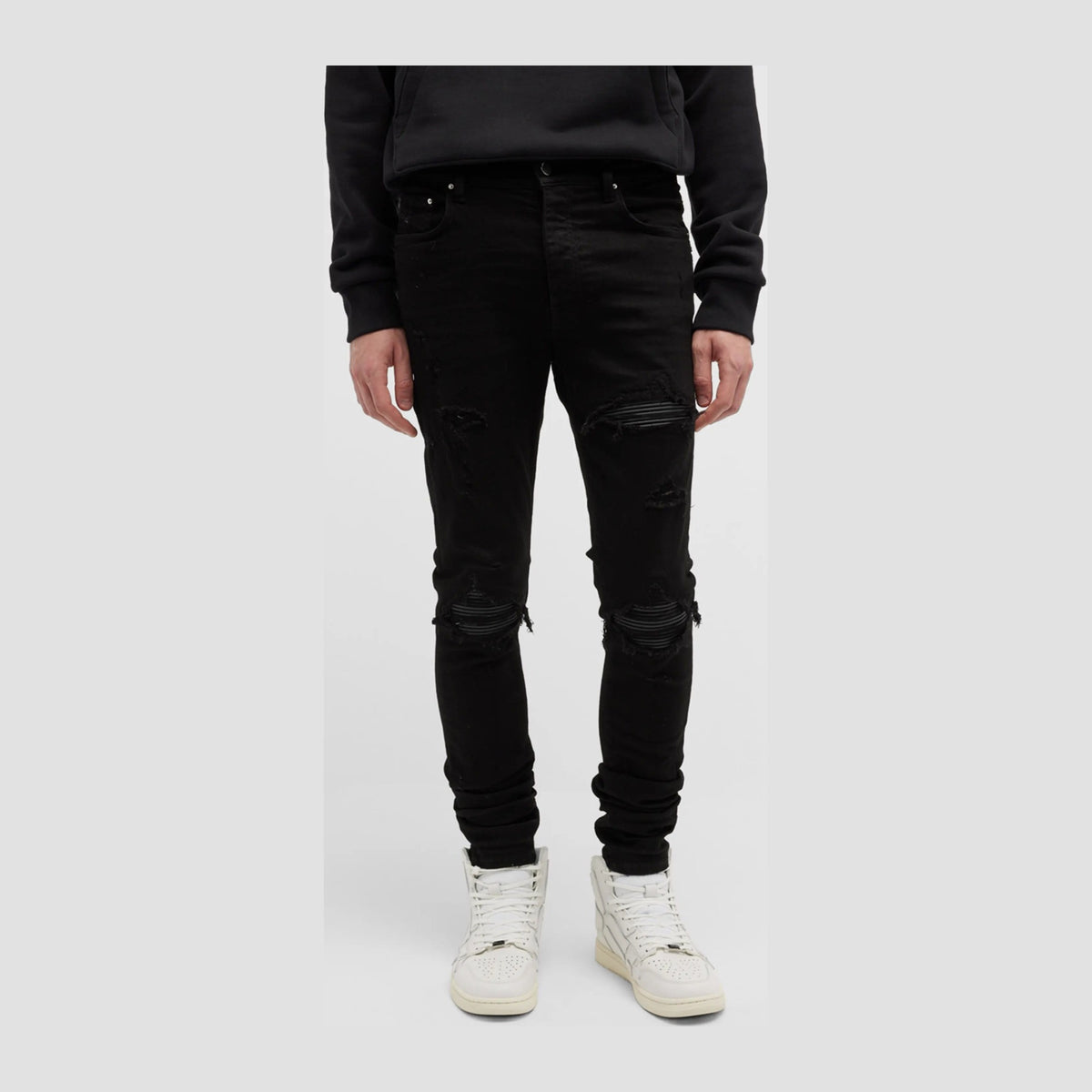 Amiri Men's MX1 Destroyed Skinny Jeans