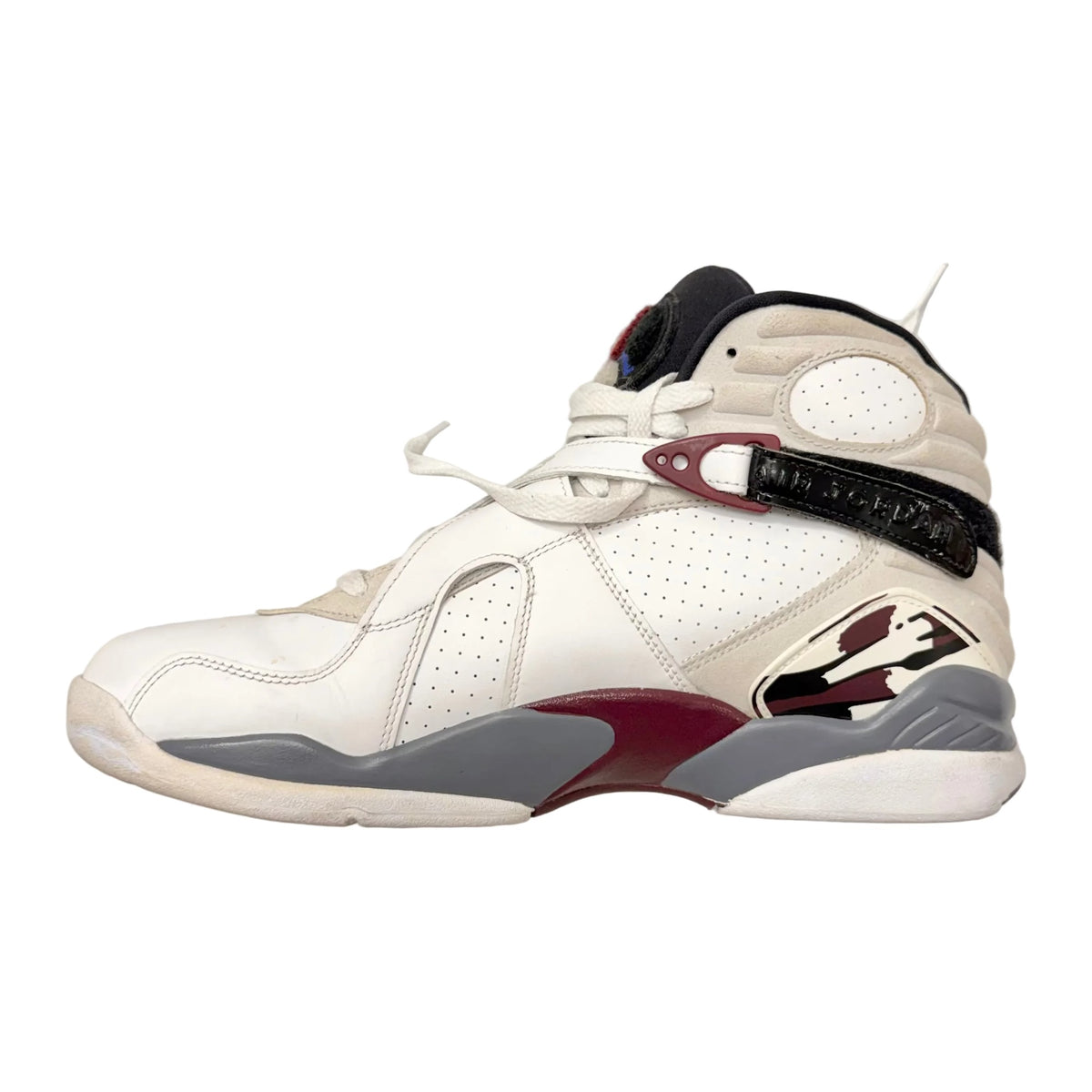 Jordan 8 Retro White Burgundy (Women's) (Pre-owned)