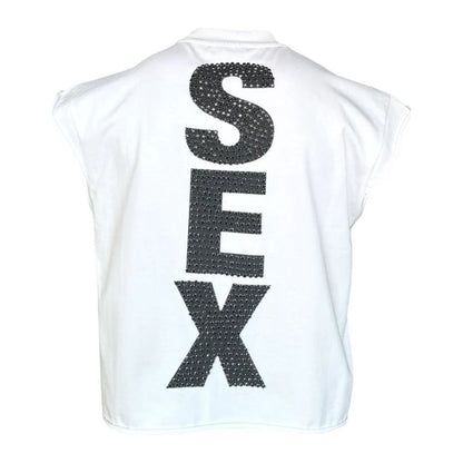 Matière de Désirs Madonna Cutoff T-Shirt 'White'