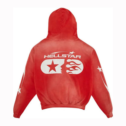 Hellstar Studios Zip Hoodie 'Red'