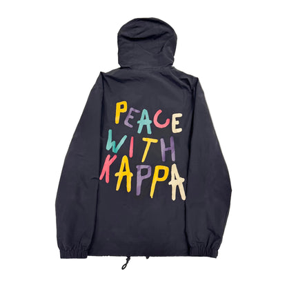 Kappa Windbreaker Peace with Kappa 'Black' (Pre-Owned)