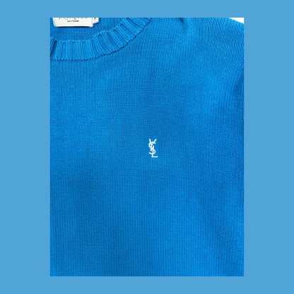 Yves Saint Laurent Sweater 'Blue' (Pre-Owned)