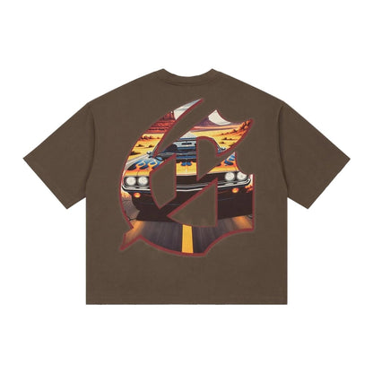Godspeed ON THE RUN II T-Shirt 'Brown'