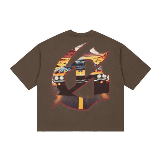 Godspeed ON THE RUN II T-Shirt 'Brown'