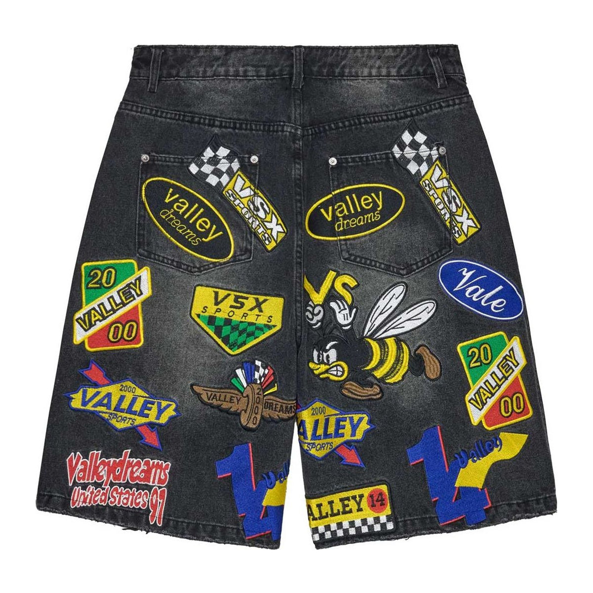 Vale Forever Passport Jorts Black