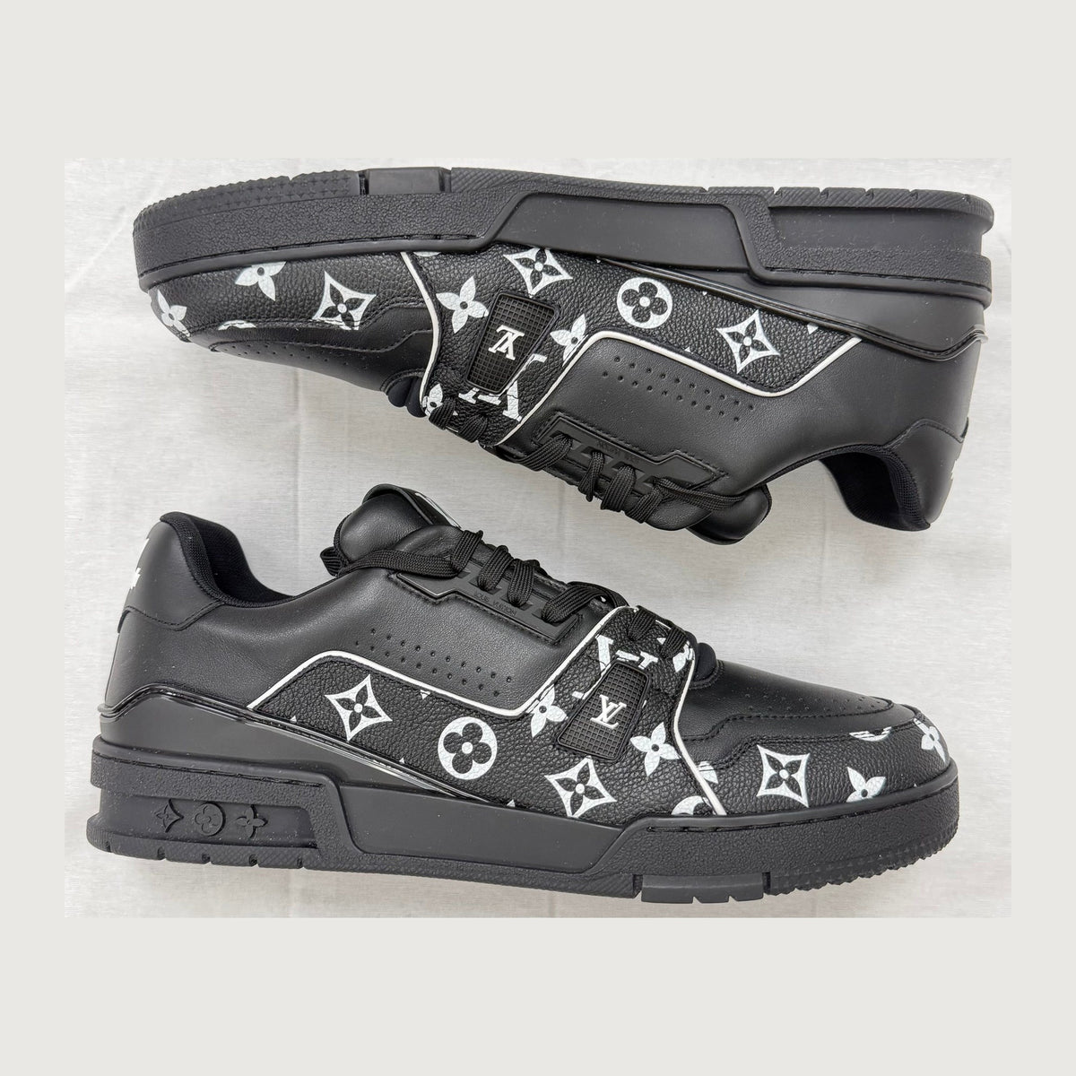 Louis Vuitton LV Trainer 'Black White Monogram' (Pre-Owned)